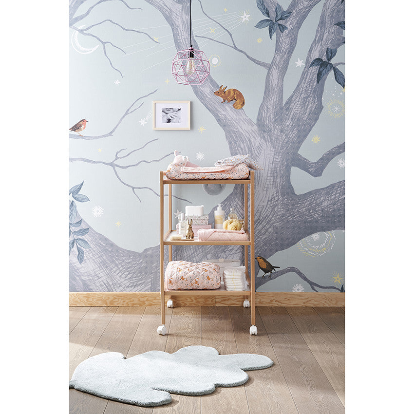 Table à langer 2 étagères Tiny - Hêtre vernis - Prémaman