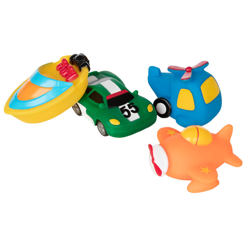 Set de 4 aspergeurs de bain Véhicules - Prémaman