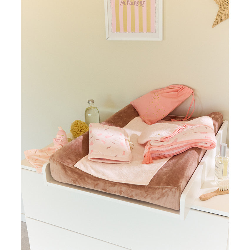 Housse de matelas à langer en velours Magic bird - Prémaman