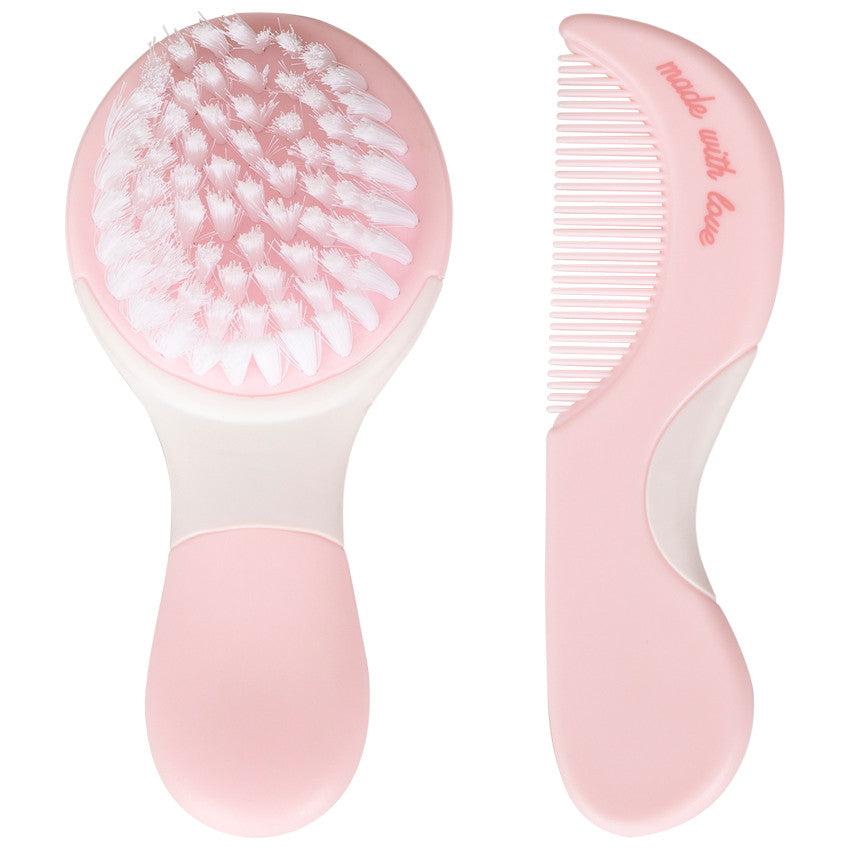 Set brosse et peigne Aloha - Rose - Prémaman