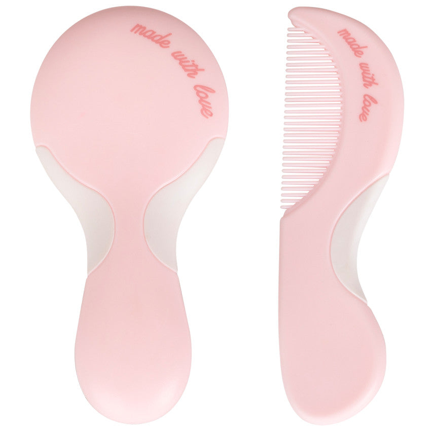 Set brosse et peigne Aloha - Rose - Prémaman