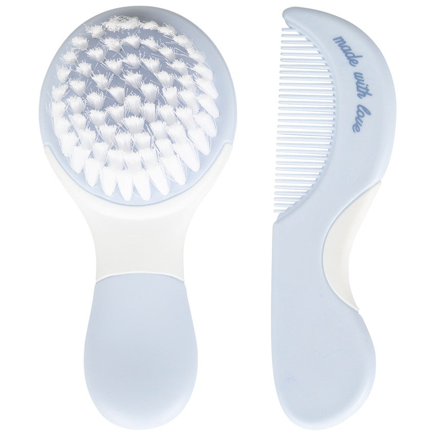 Set brosse et peigne Aloha - Bleu - Prémaman