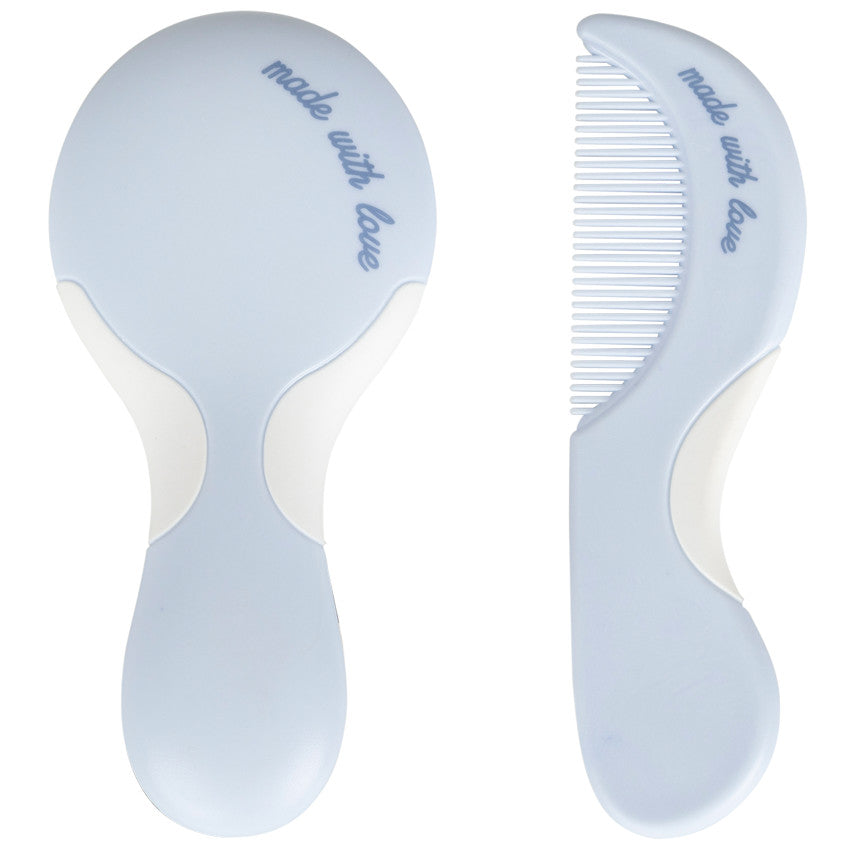Set brosse et peigne Aloha - Bleu - Prémaman