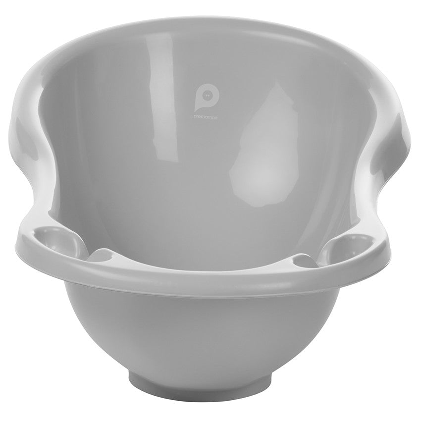Baignoire avec bouchon Popotam 2.0 gris - Prémaman