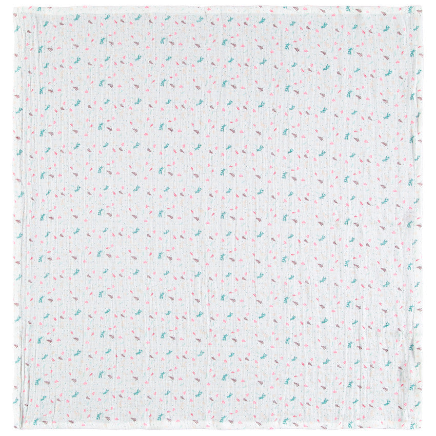 Lot de 3 langes en gaze de coton fille - Prémaman