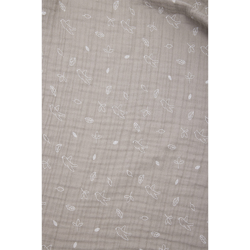 Lot de 3 langes en coton motif oiseaux Feather - Prémaman