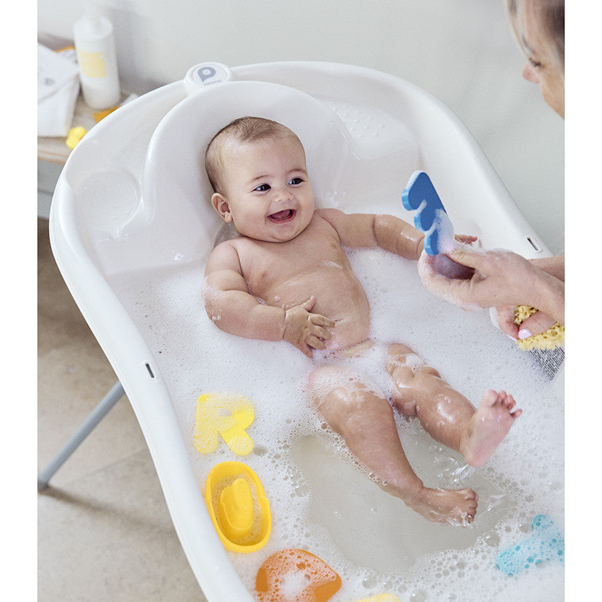 Baignoire évolutive avec transat Bebelouga blanc - Prémaman