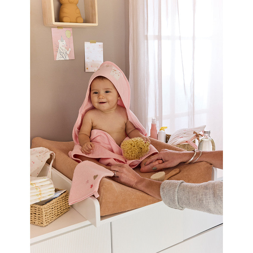 Little Princess hooded towel and wash mitt set - Prémaman