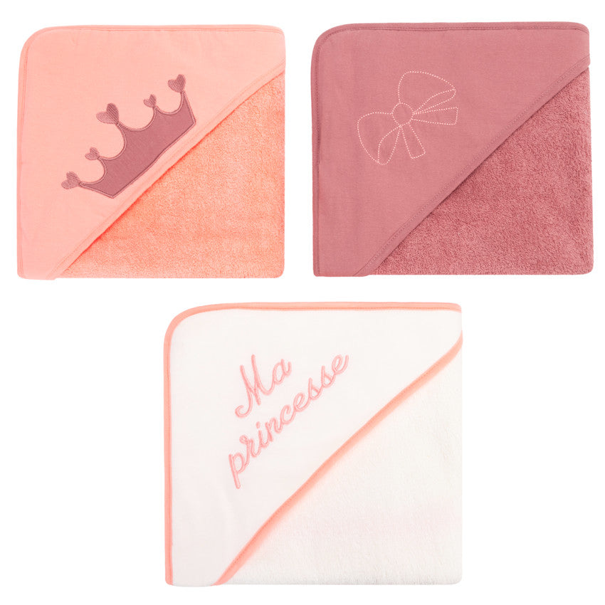 Lot de 3 capes de bain Princesse - Prémaman