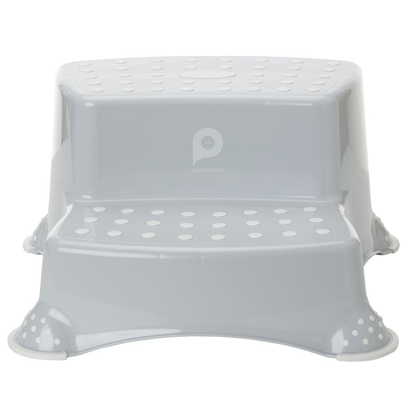 Marchepied double Popotam 2.0 gris - Prémaman