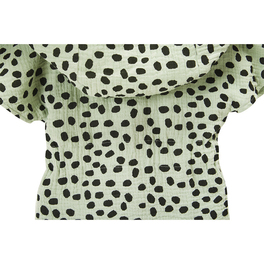 Peignoir de bain à capuche imprimé en gaze de coton - Prémaman