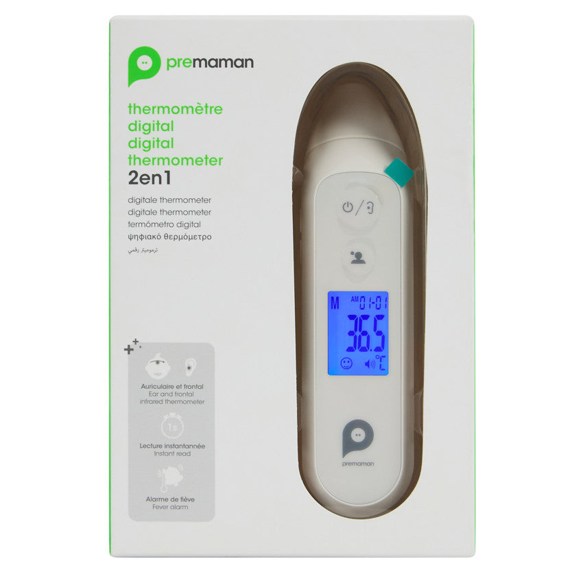 Thermomètre auriculaire blanc - Prémaman
