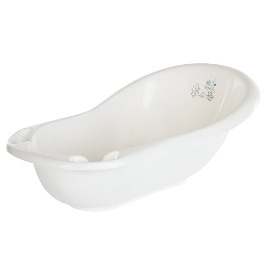 Disney Mickey &amp; Minnie White Bathtub with Plug - Prémaman