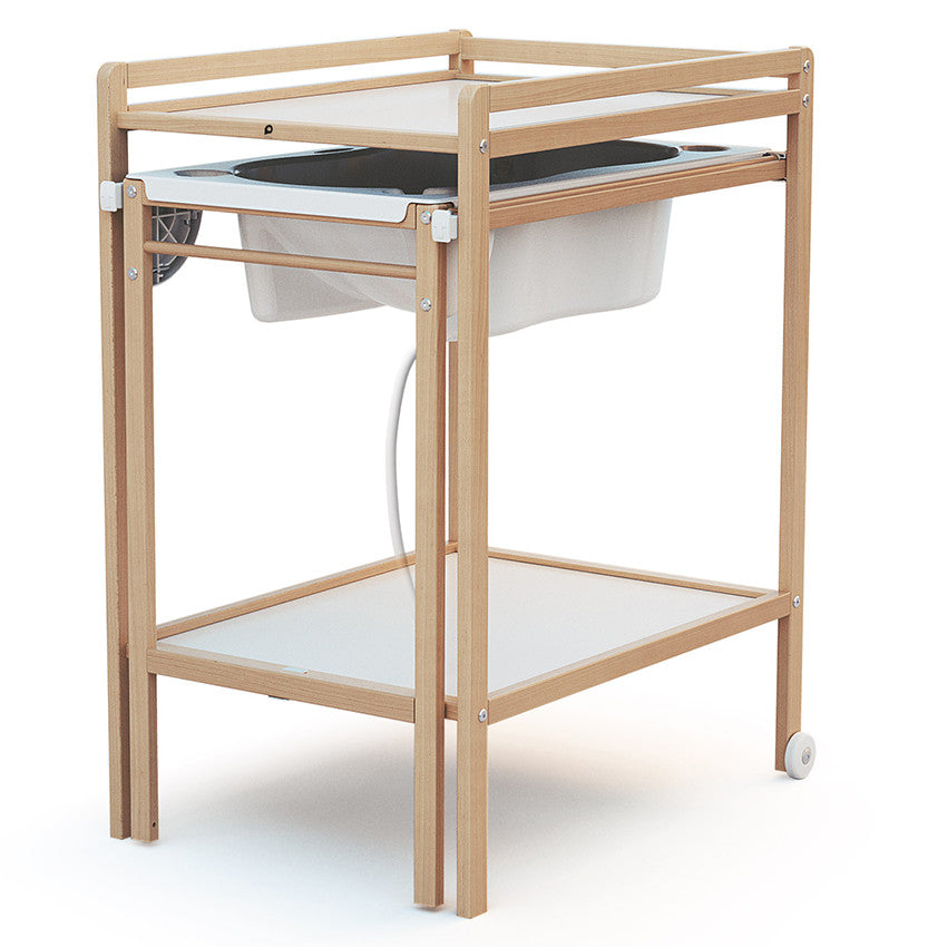 Table à langer coulissante 2 en 1 Tiny avec baignoire intégrée - Prémaman