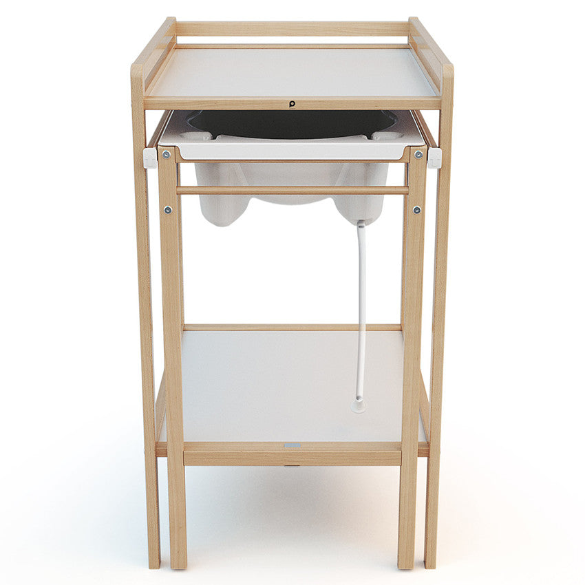 Table à langer coulissante 2 en 1 Tiny avec baignoire intégrée - Prémaman
