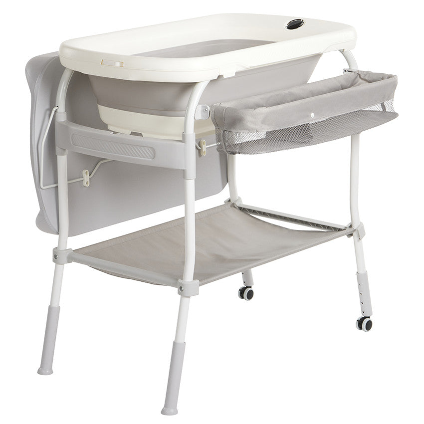 Table à langer 2 en 1 avec baignoire Splash Up 2.0 gris - Prémaman