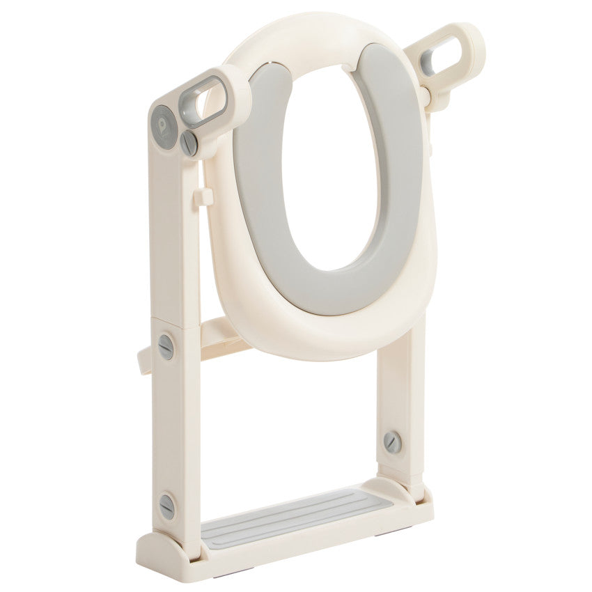 Réducteur de toilettes avec marches écru - Prémaman