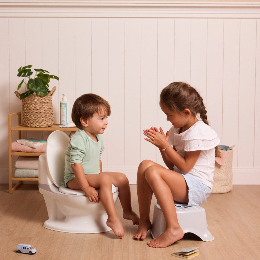 White Mini Toilet Sound Pot - Prémaman