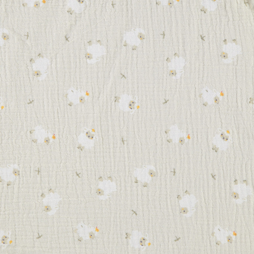 Lot de 3 langes en gaze 70 x 70 cm La Vie à la Ferme - Prémaman