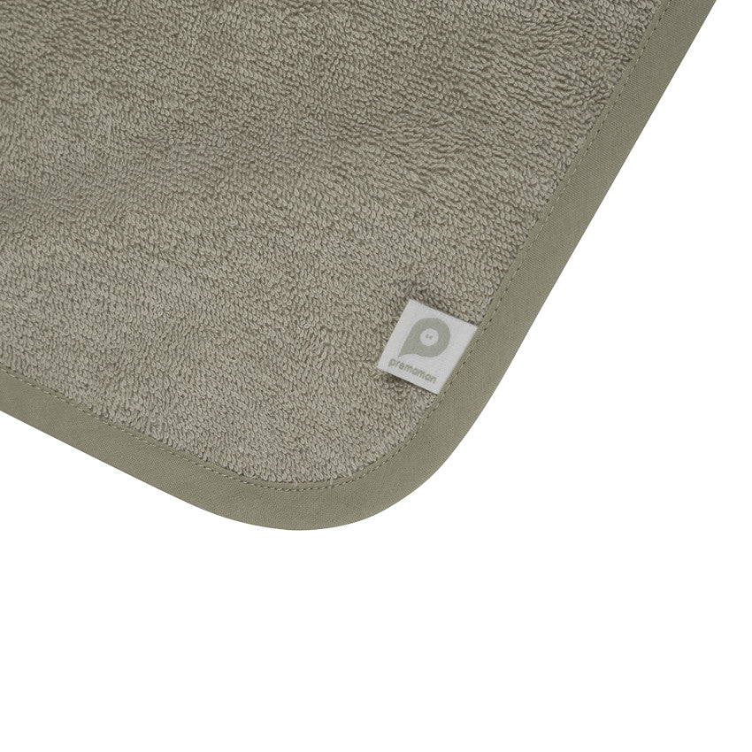 Set de bain avec cape et gant de toilette La Vie à la Ferme vert - Prémaman