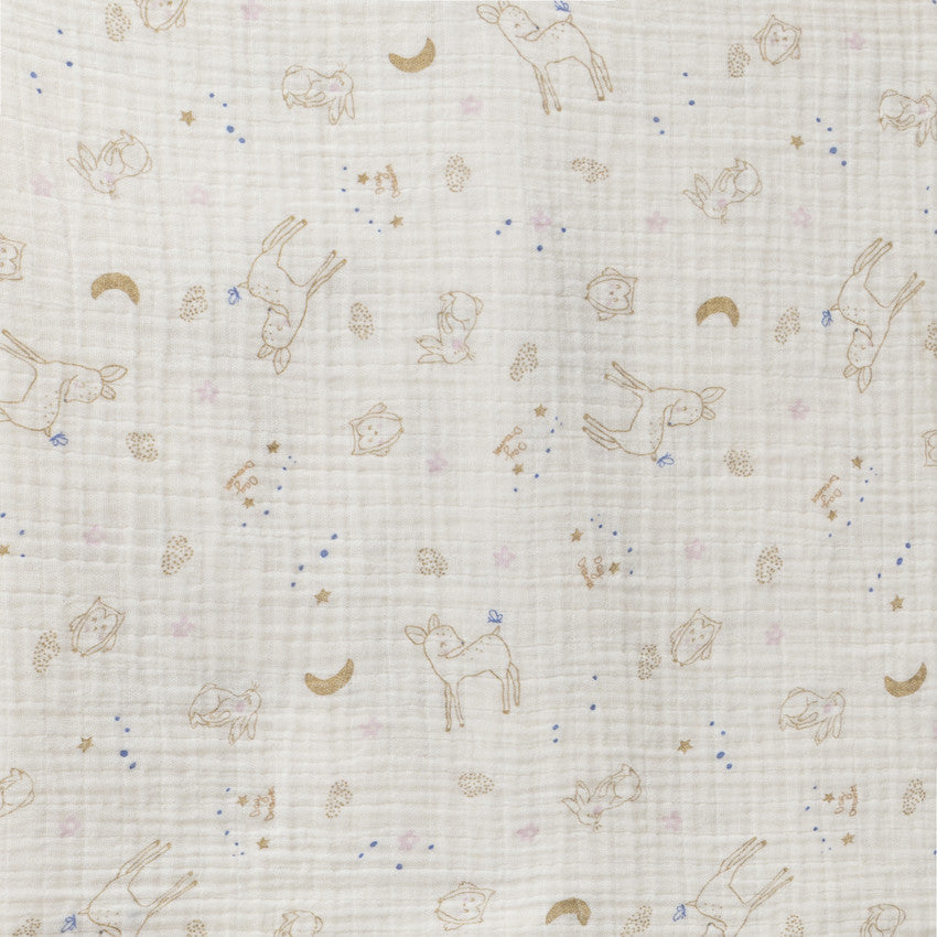 Lot de 3 langes en gaze de coton Little Deer - Prémaman