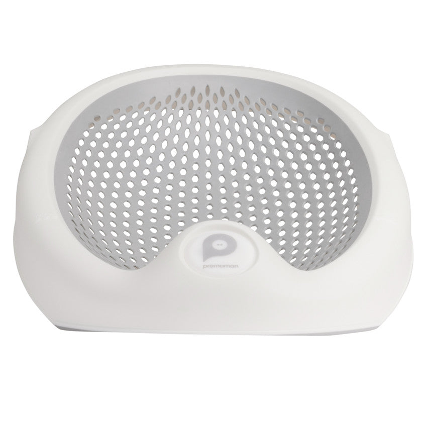 Transat de bain pliable en silicone gris/blanc - Prémaman