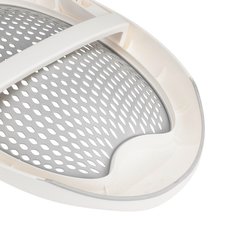 Transat de bain pliable en silicone gris/blanc - Prémaman