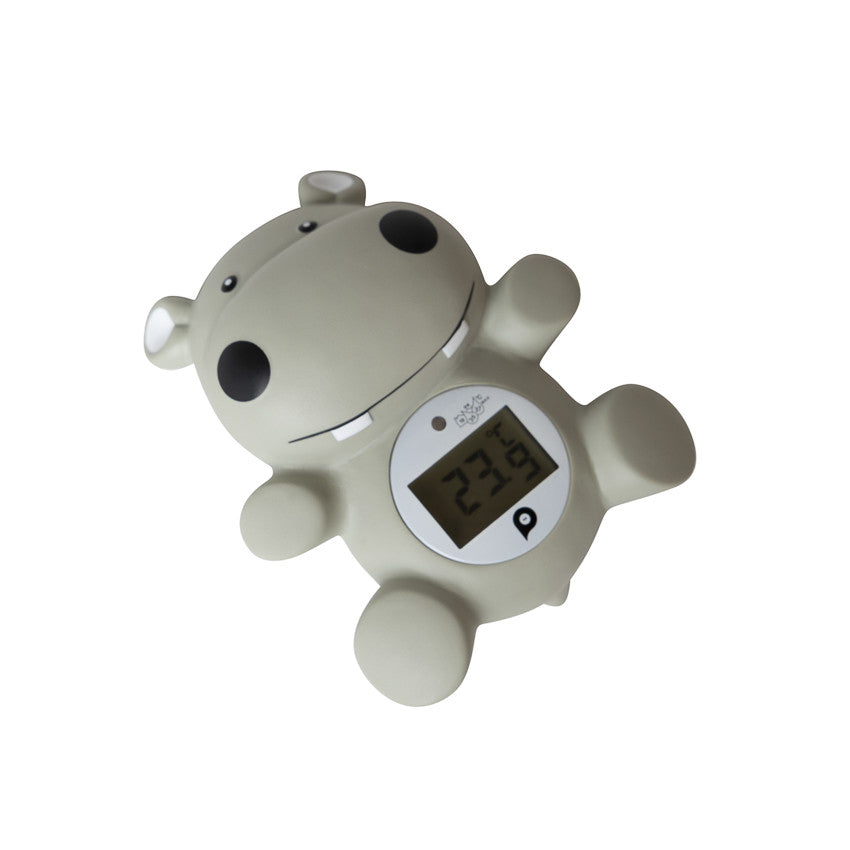 Thermomètre de bain et de chambre Hippopotame gris - Prémaman