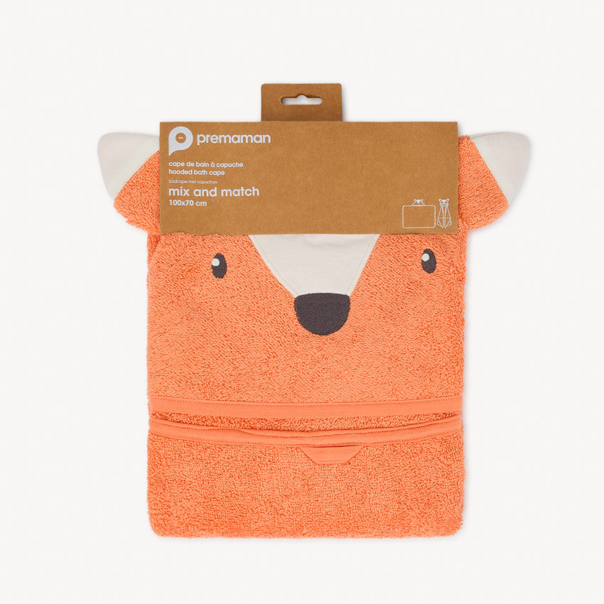 Cape de bain renard - 80x80 cm - Prémaman