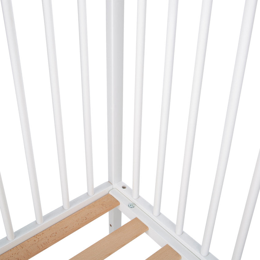 Lit en bois Tiny 60x120cm - Blanc - Prémaman