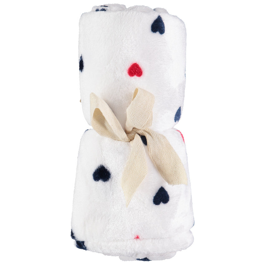 All-over heart sherpa blanket - Maternity