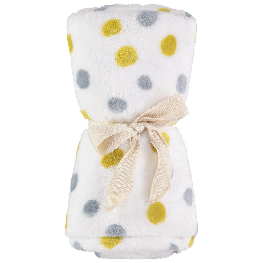 Polka dot print sherpa blanket - Maternity