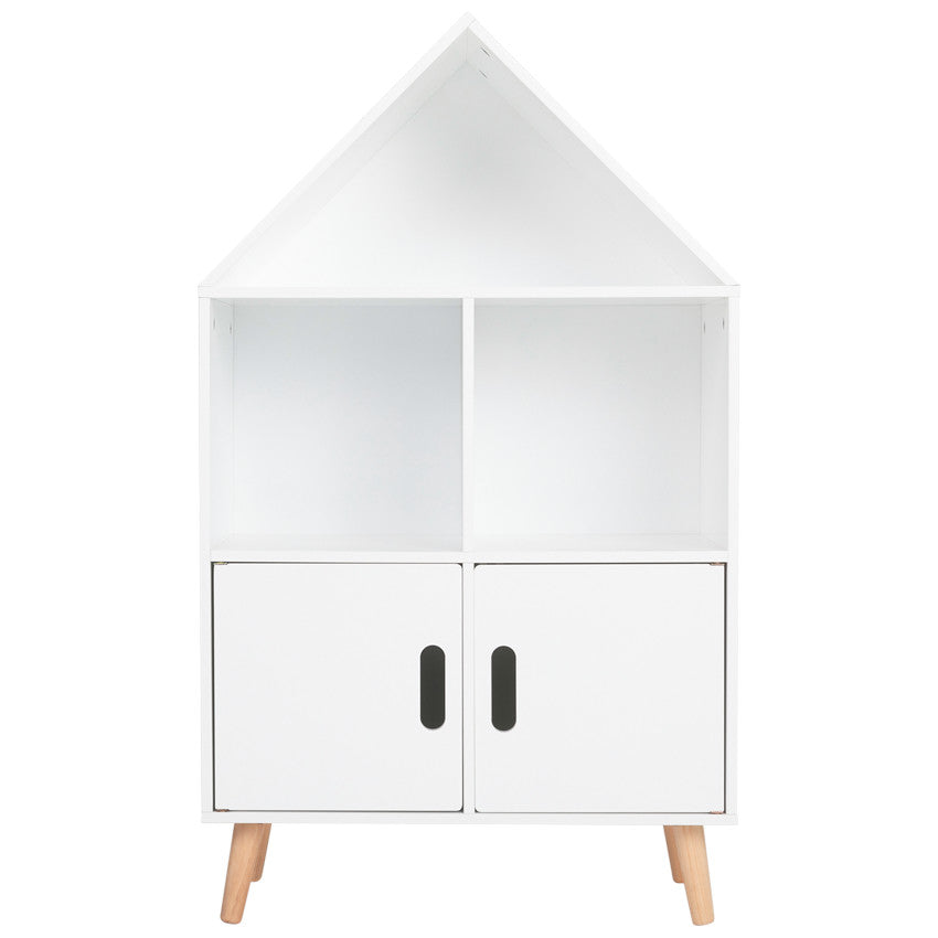 Bibliothèque en forme de maison avec 2 portes - Prémaman