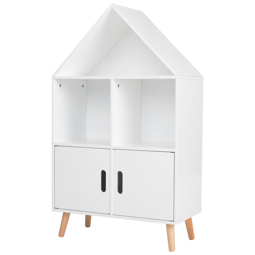 Bibliothèque en forme de maison avec 2 portes - Prémaman