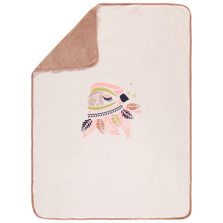 Couverture à motif oiseau pailleté - Prémaman