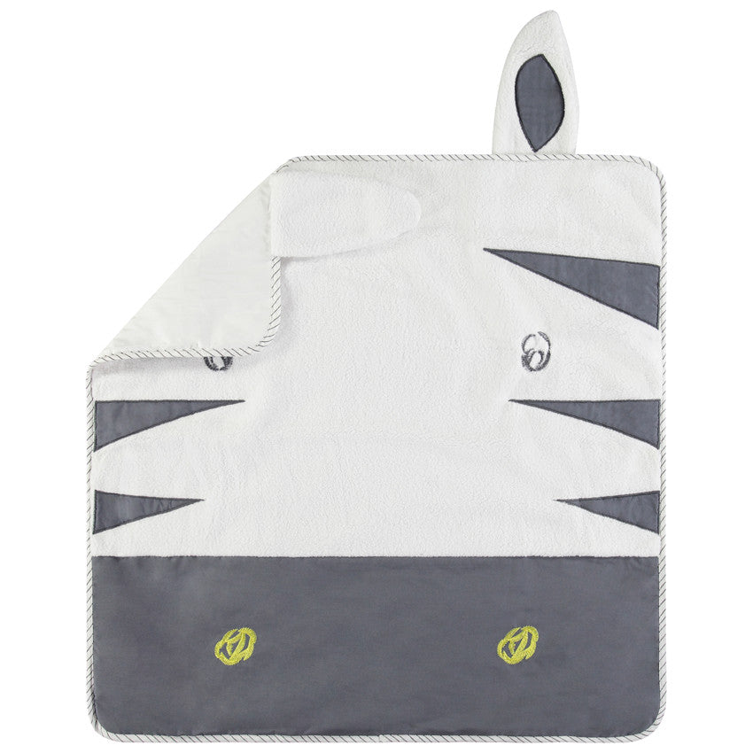 Zebra print poplin and sherpa blanket - Maternity