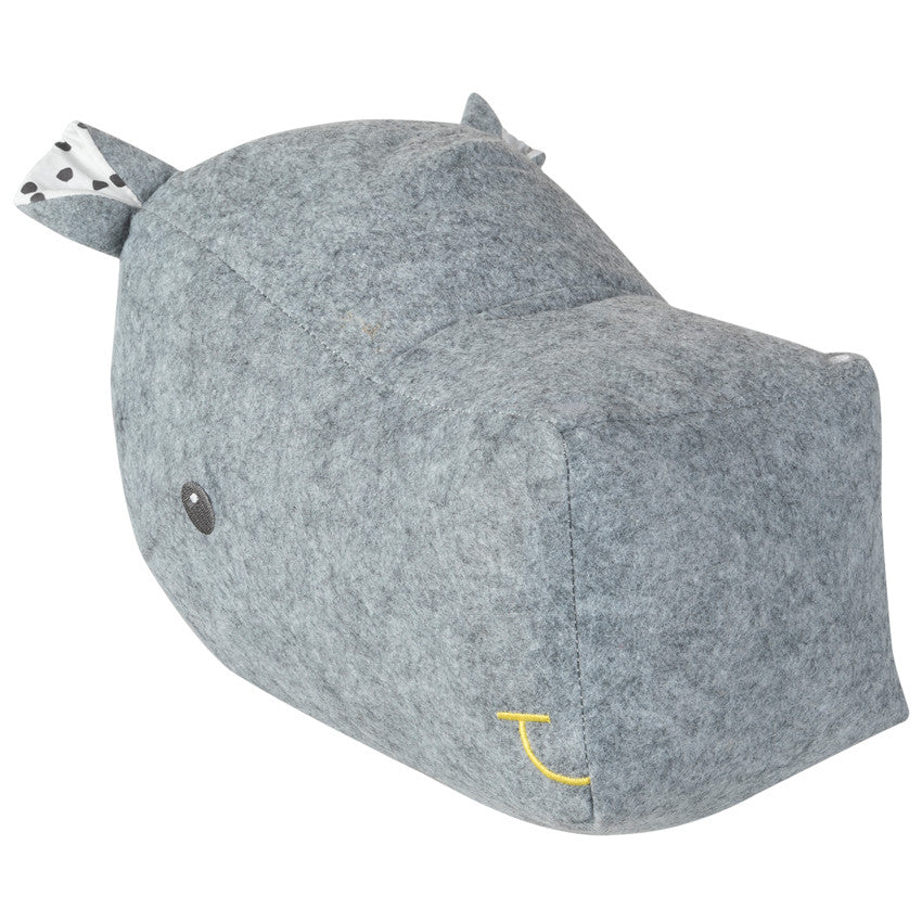 Tête d'hippopotame fantaisie à fixer au mur - Prémaman