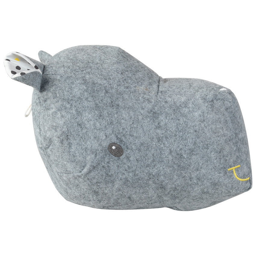 Tête d'hippopotame fantaisie à fixer au mur - Prémaman