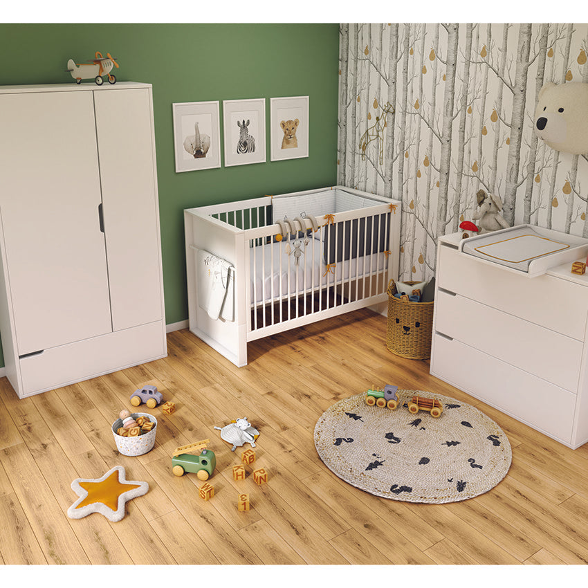 Tapis de chambre rond en jute Nos Petits Amis 100cm - Prémaman