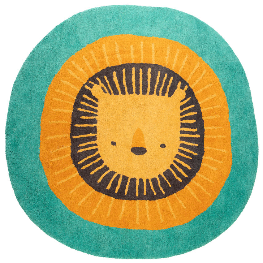 Tapis de chambre rond tufté Crazy Jungle 100cm - Prémaman