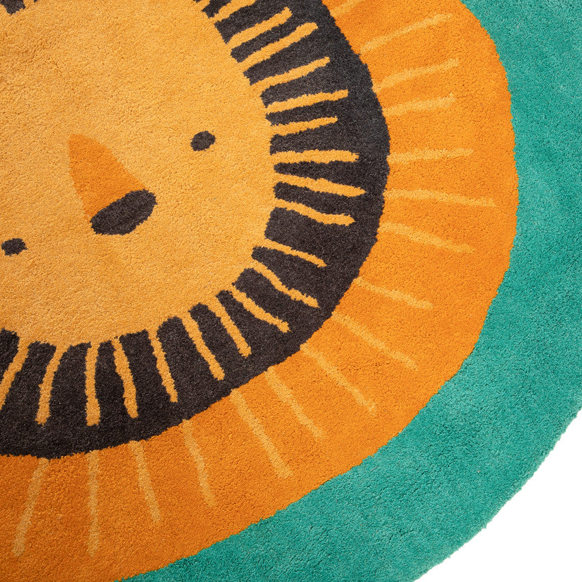 Tapis de chambre rond tufté Crazy Jungle 100cm - Prémaman