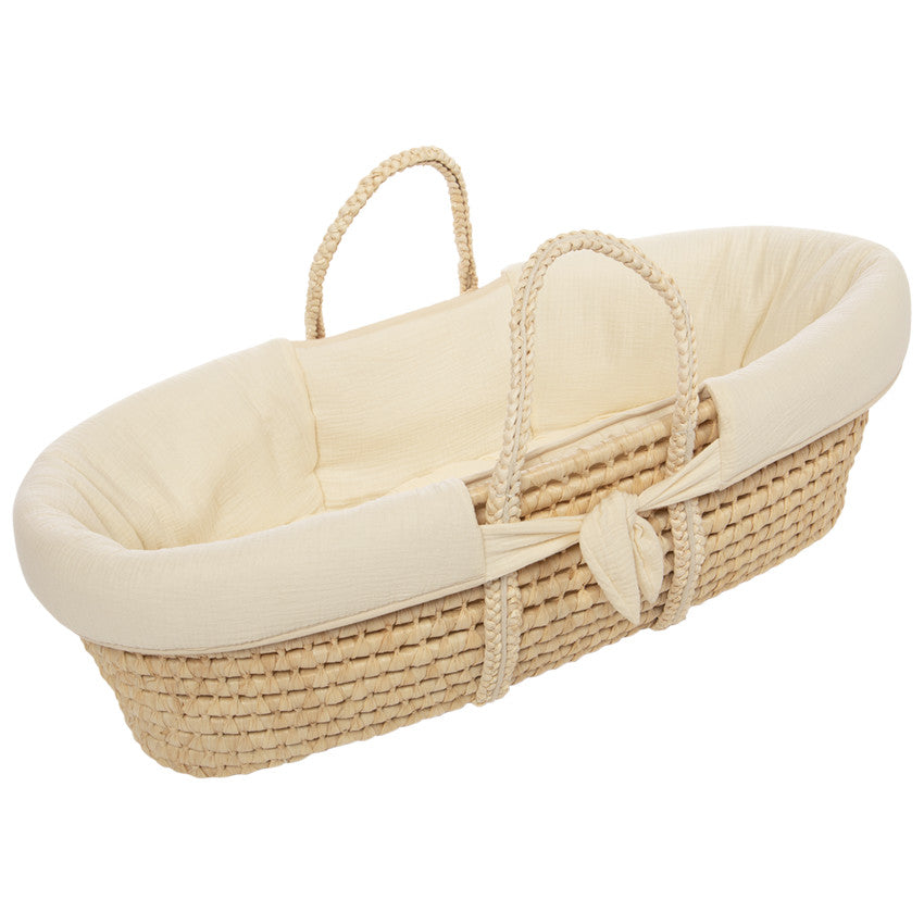 Sweetdream Woven Moses Basket in Natural Fibers - Prémaman