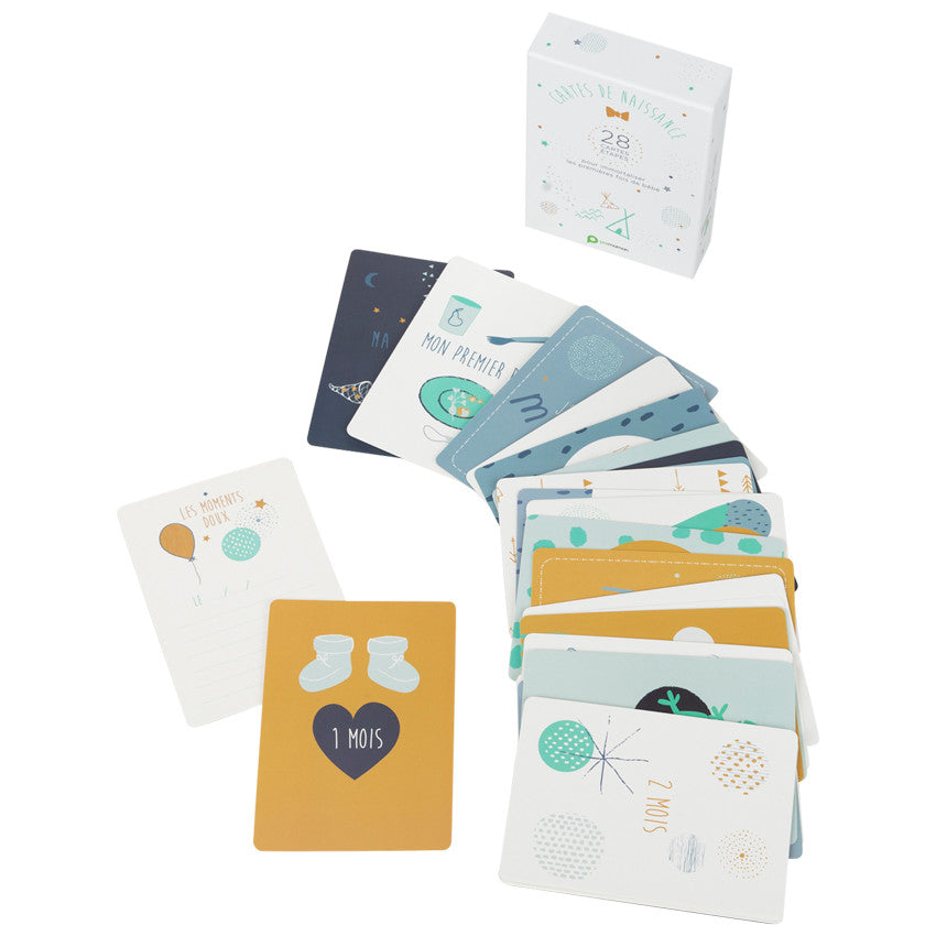 Cartes photo de naissance bébé garçon x28 - Prémaman
