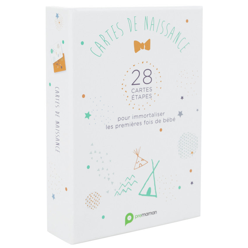 Baby Boy Birth Photo Cards x28 - Prémaman