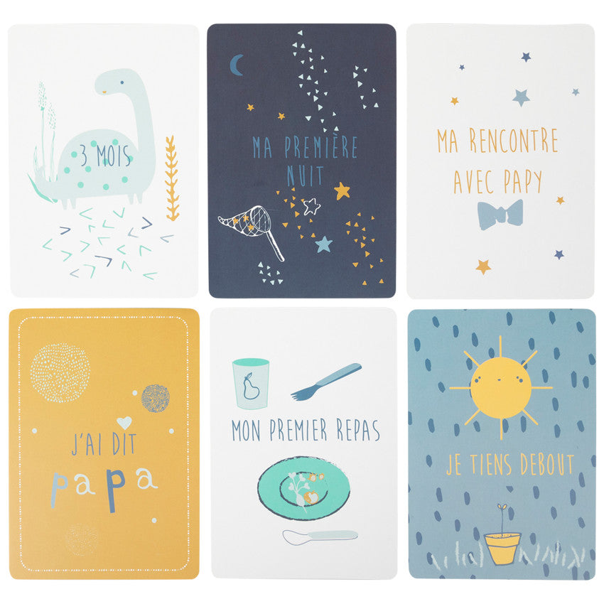 Cartes photo de naissance bébé garçon x28 - Prémaman