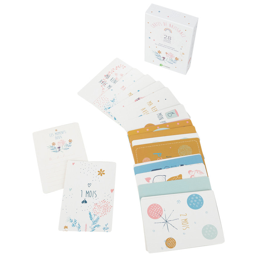 Cartes photo de naissance bébé fille x28 - Prémaman