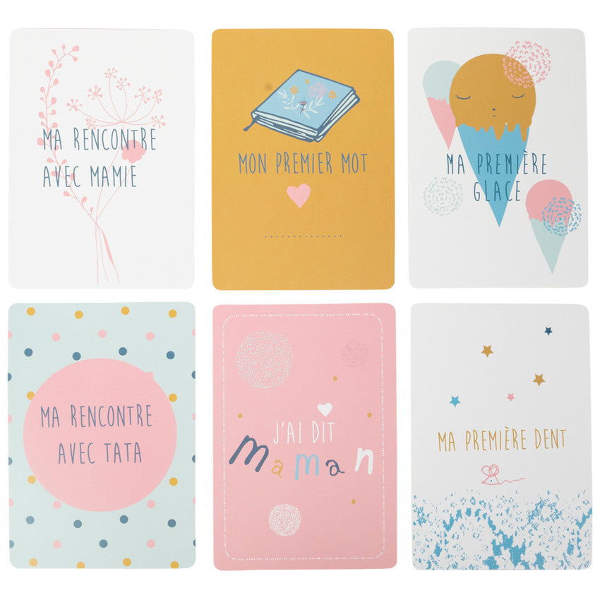 Cartes photo de naissance bébé fille x28 - Prémaman