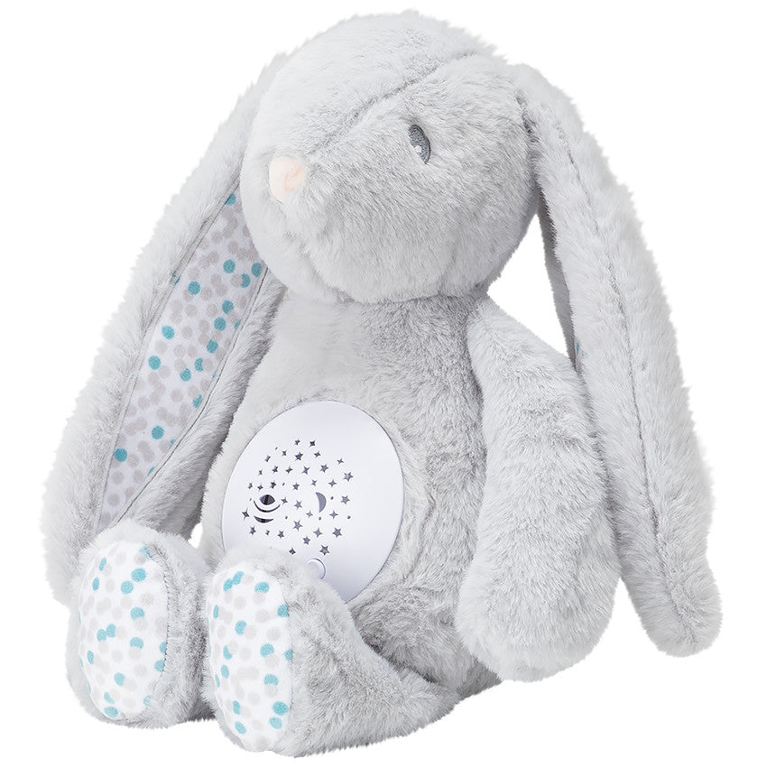 Peluche veilleuse musicale avec projecteur Célestin le lapin - Prémaman