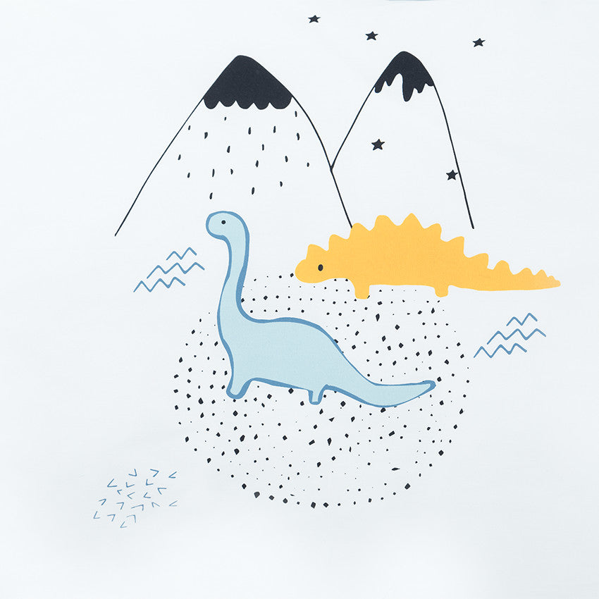 Parure de lit avec housse de couette et taie d'oreiller Mes amis les dinos - Prémaman