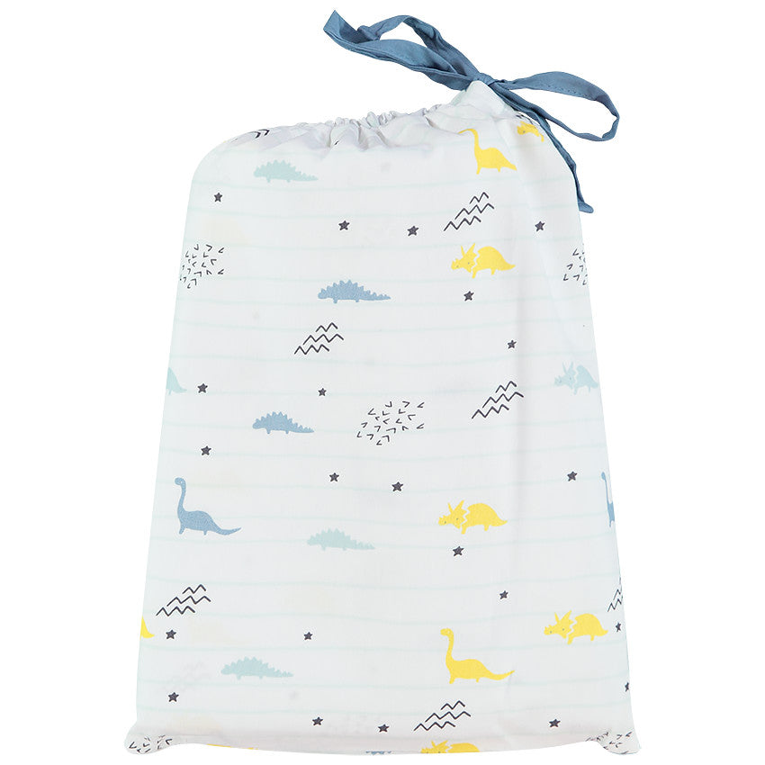 Parure de lit avec housse de couette et taie d'oreiller Mes amis les dinos - Prémaman